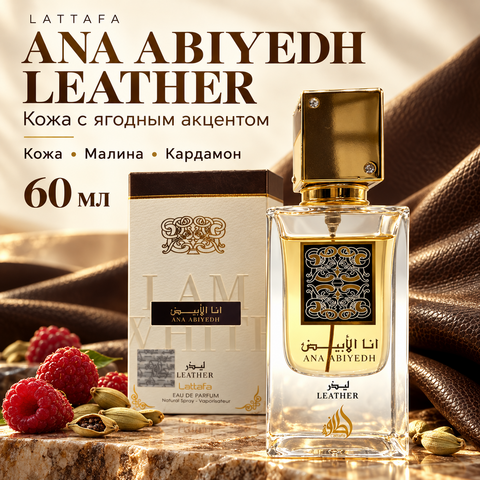 Ana Abiyedh Leather Lattafa / Ана Абияд Лезер, 60 мл