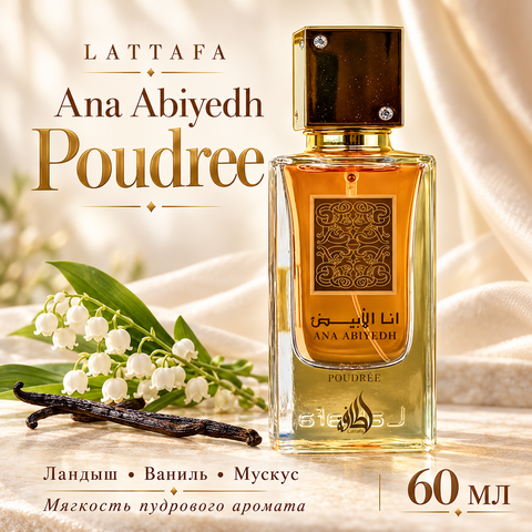 Ana Abiyedh Poudree Lattafa, 60 мл