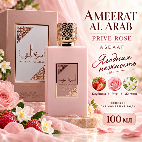 AMEERAT AL ARAB Prive Rose 100 ml Lattafa