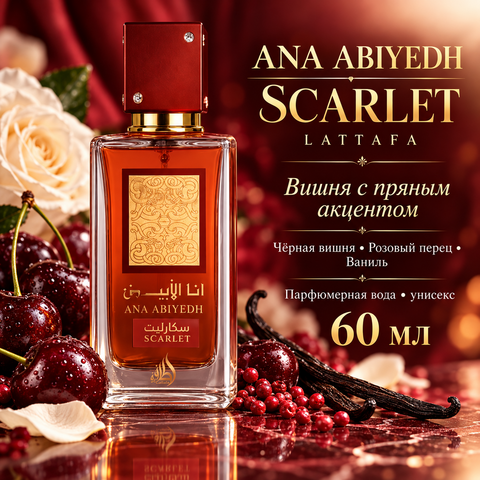 Ana Abiyedh Scarlet Lattafa / Ана Абьед Скарлет Латтафа, 60 мл