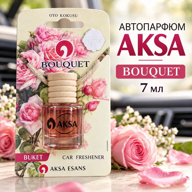 Купить Автопарфюм AKSA BOUQUET / Букет, 7 мл Купить Автопарфюм AKSA BOUQUET / Букет, 7 мл