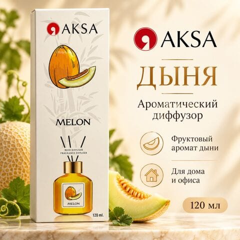 Диффузор AKSA Melon / Дыня, 120 мл