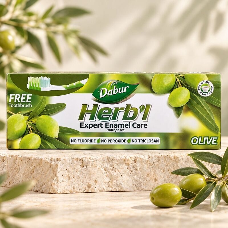 Купить Зубная паста Dabur Herb’l Expert Enamel Care Olive / Олива, 150 г Купить Зубная паста Dabur Herb’l Expert Enamel Care Olive / Олива, 150 г