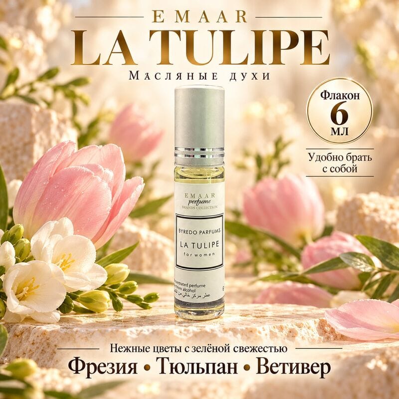 Купить BYREDO LA TULIPE for women EMAAR perfume 6 ml Купить BYREDO LA TULIPE for women EMAAR perfume 6 ml