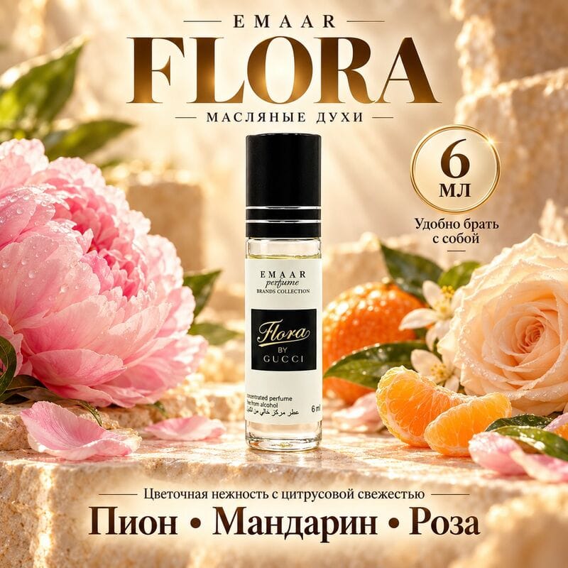 Купить Flora by Gucci Eau de Toilette Gucci EMAAR perfume 6 ml Купить Flora by Gucci Eau de Toilette Gucci EMAAR perfume 6 ml