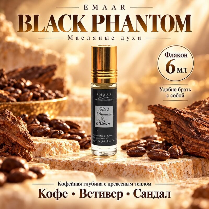 Купить Black Phantom By Kilian Emaar 6 ml Купить Black Phantom By Kilian Emaar 6 ml
