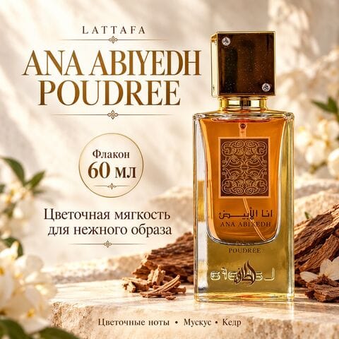 Ana Abiyedh Poudree Lattafa, 60 мл