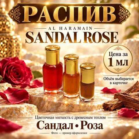 Sandal Rose Al Haramain - цена за 1 мл