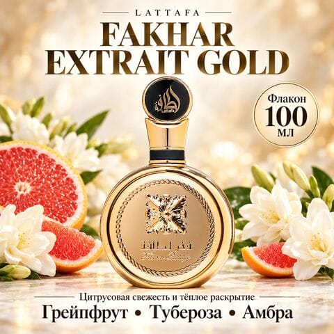 Fakhar Extrait Gold Lattafa / Фахар Голд, 100 мл