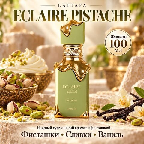 Eclaire Pistache Lattafa / Эклер Писташ Латтафа, 100 мл