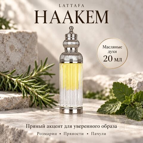 Масляные духи Haakem Lattafa / Хааким, 20 мл