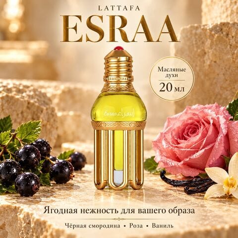 Масляные духи Esraa Lattafa / Эсра, 20 мл