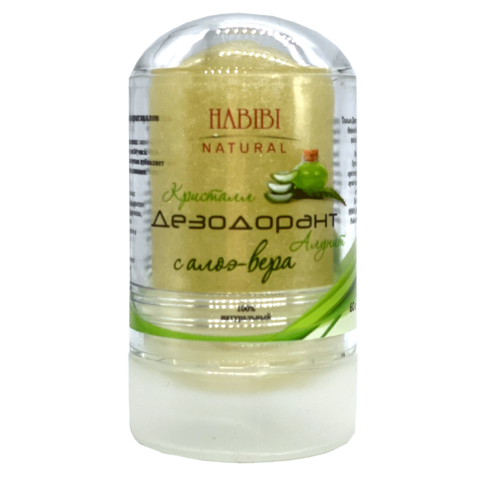 Минеральный дезодорант HABIBI с Алоэ вера, 60gr