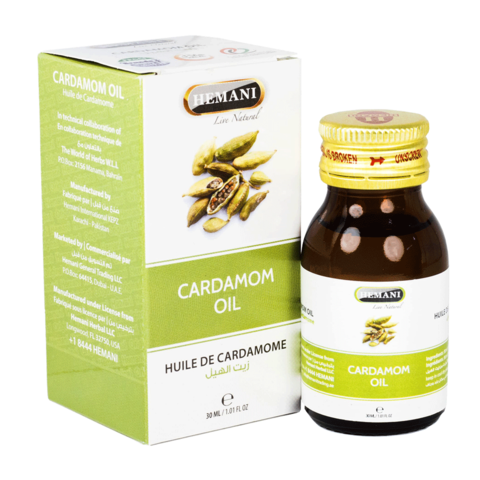 Масло кардамон / CARDAMOM OIL HEMANI, 30 мл