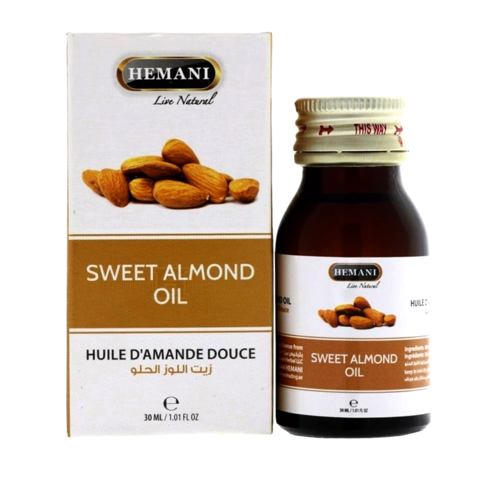 Масло сладкого миндаля / SWEET ALMOND OIL HEMANI, 30 мл