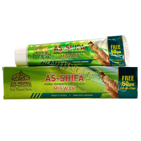 Зубная паста с экстрактом мисвака AS-SHIFA Miswak, 170 гр.