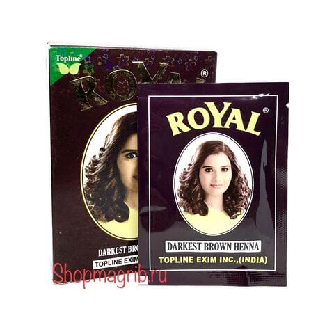 Хна темно-коричневая цена за 1 пакетик (10гр) /Royal Darkest Brown