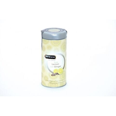 Чай полезный в ж/б Twisty Lemon with Ginger 100 гр. (зелёный чай с лемоном и имбирём) Hemani