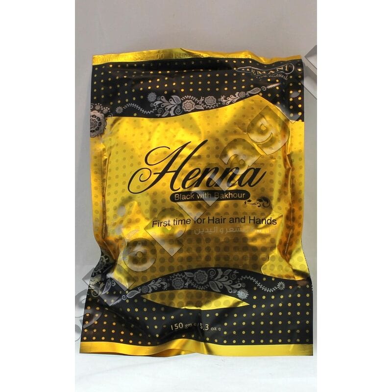Купить Хна Hemani 150 гр. черная с бахуром (Black with Bakhour) Купить Хна Hemani 150 гр. черная с бахуром (Black with Bakhour)