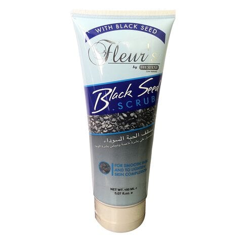 Скраб для лица Hemani Fleur`s — Black Seed Scrub (с черным тмином), 150 мл.
