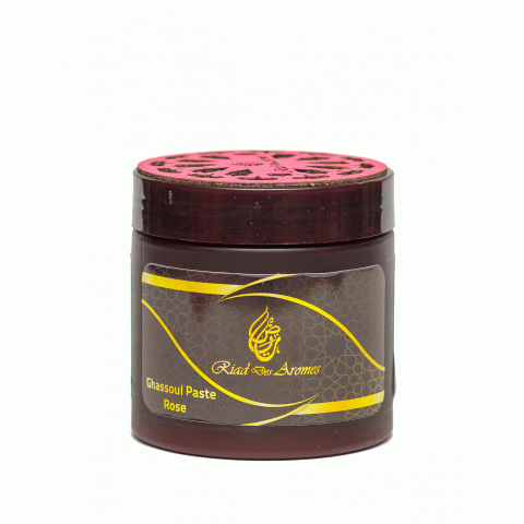 GHASSOUL PASTE ROSE/ Гассуль с розой - вулканическая глиняная паста, 200 гр.