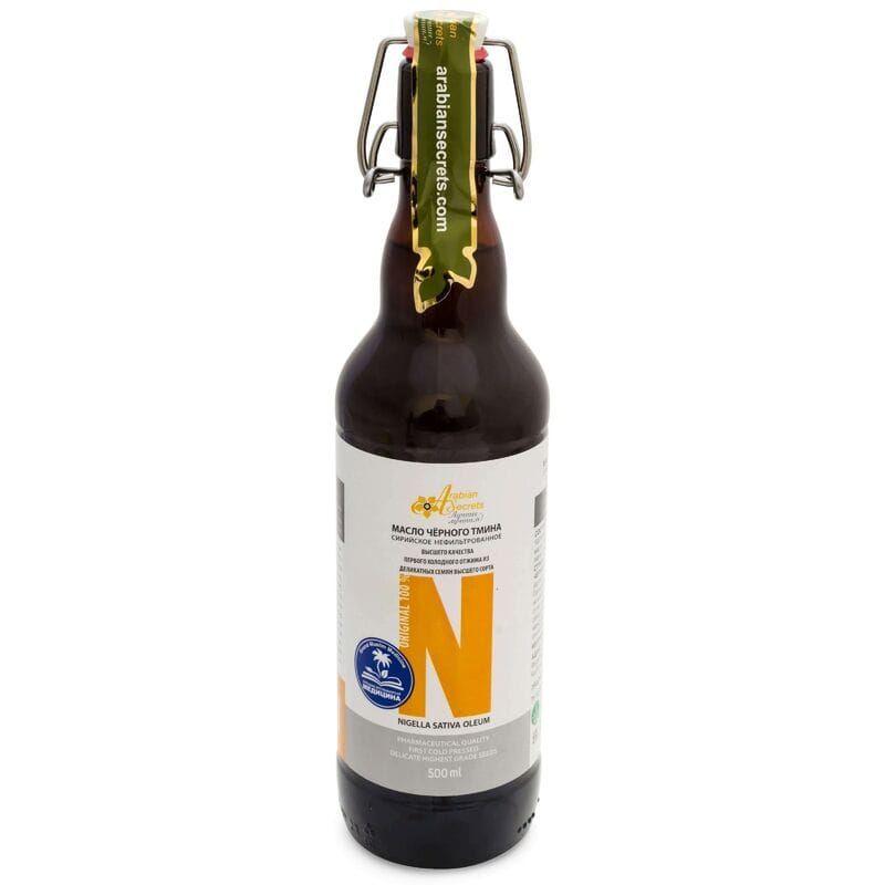 Купить МАСЛО ЧЁРНОГО ТМИНА СИРИЙСКОЕ НЕФИЛЬТРОВАННОЕ NIGELLA SATIVA OLEUM 500 МЛ Купить МАСЛО ЧЁРНОГО ТМИНА СИРИЙСКОЕ НЕФИЛЬТРОВАННОЕ NIGELLA SATIVA OLEUM 500 МЛ